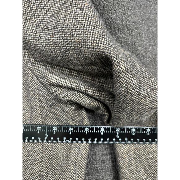 Lauren Ralph Lauren Jacket Womens Large Gray Tweed Herringbone Zip Front Lined - Picture 4 of 5